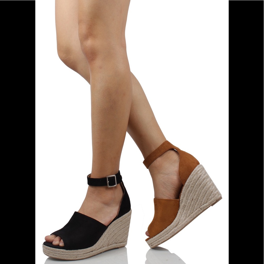 Hazel ankle strap espadrilles Wedge - Picture 6 of 7